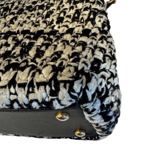 Chanel Tweed Coco Handle Black Tweed Purse - Picture 3 of 8